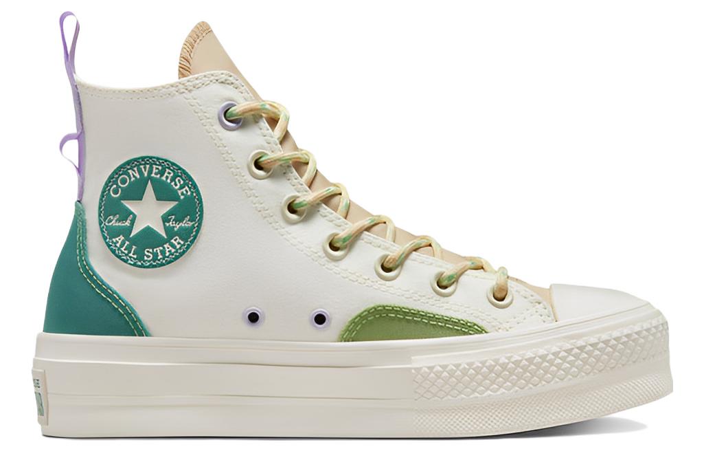 (WMNS) Converse Chuck Taylor All Star Lift Platform High 'Colorblock Overlay Algae Coast' A05127C