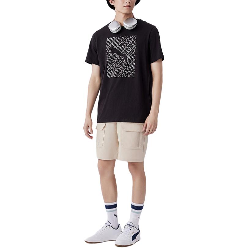 PUMA Graphics Cat T-shirt 'Black' 683446-01