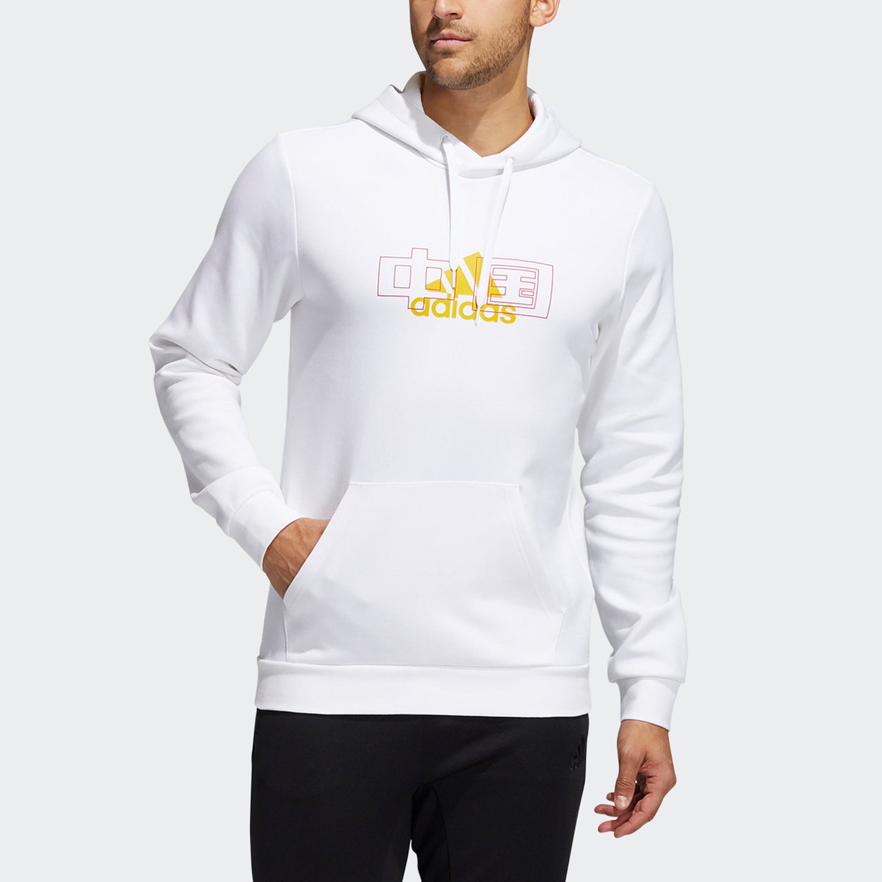 Men's adidas China Sweat Pattern Sports White HF4672