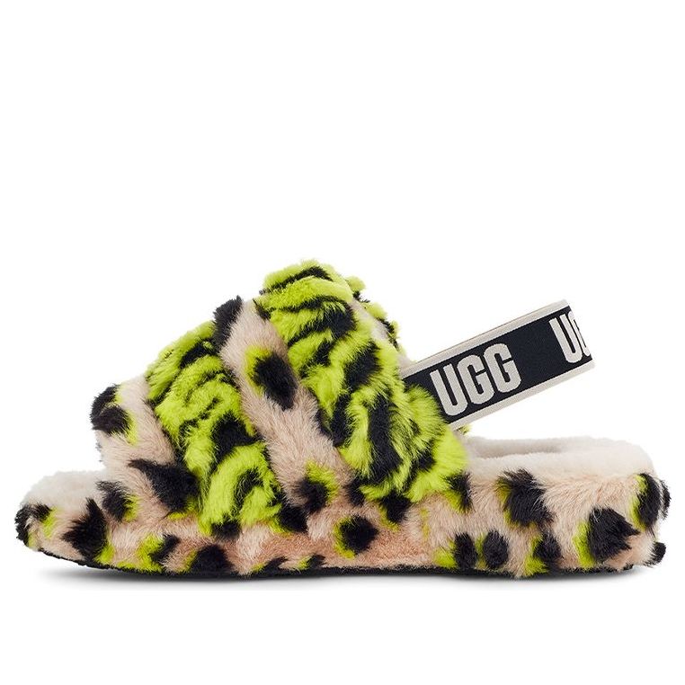(WMNS) UGG Fluff Yeah Animalia 'Yellow Black 1127073-KLM