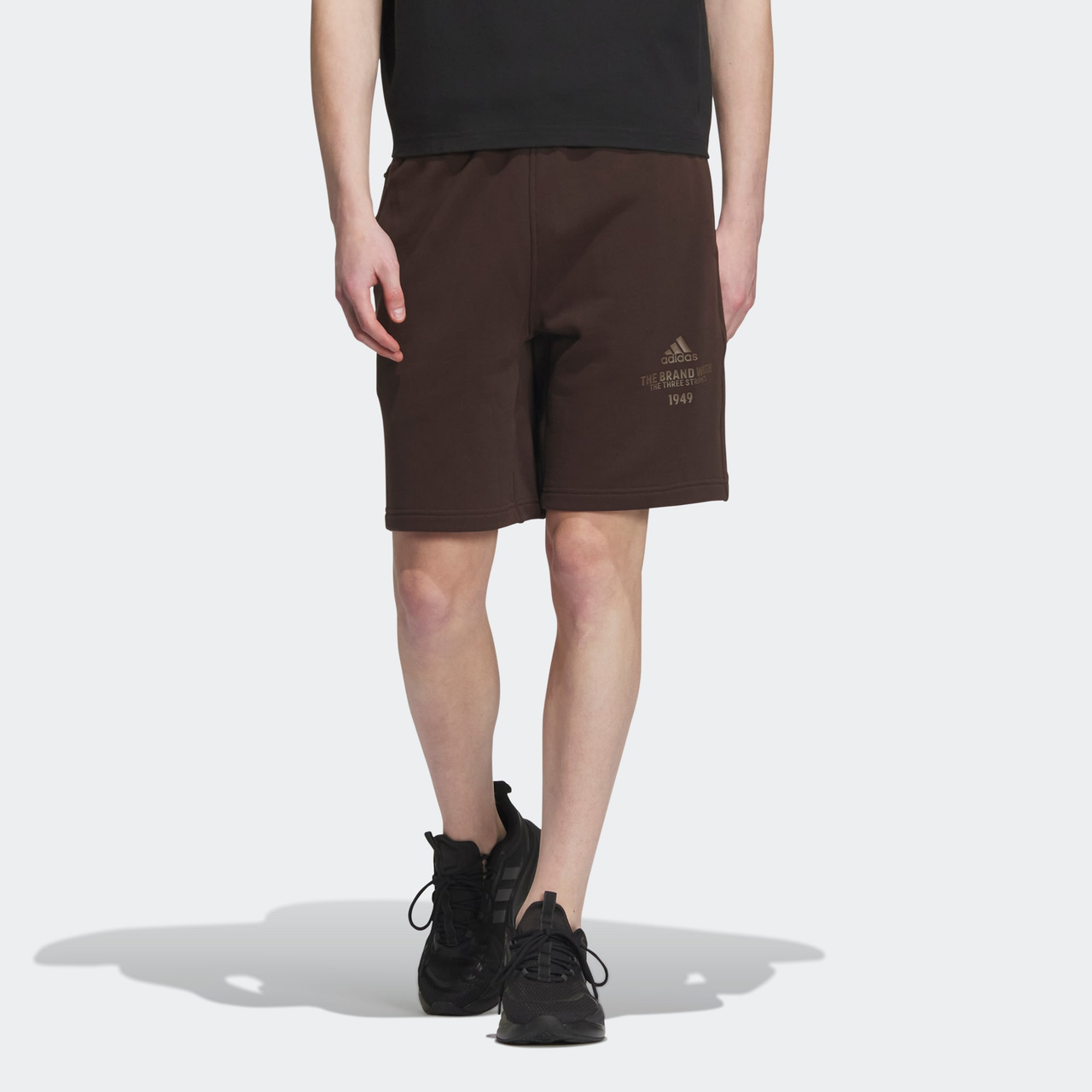 adidas Verbiage Shorts 'Dark Brown' IP3932