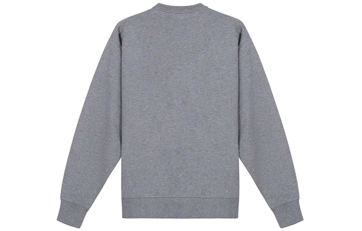 (WMNS) KENZO SS21 Small Tiger Head Logo Embroidered Pattern Round Neck Long Sleeves Hoodie Gray FB52SW8204ML-95