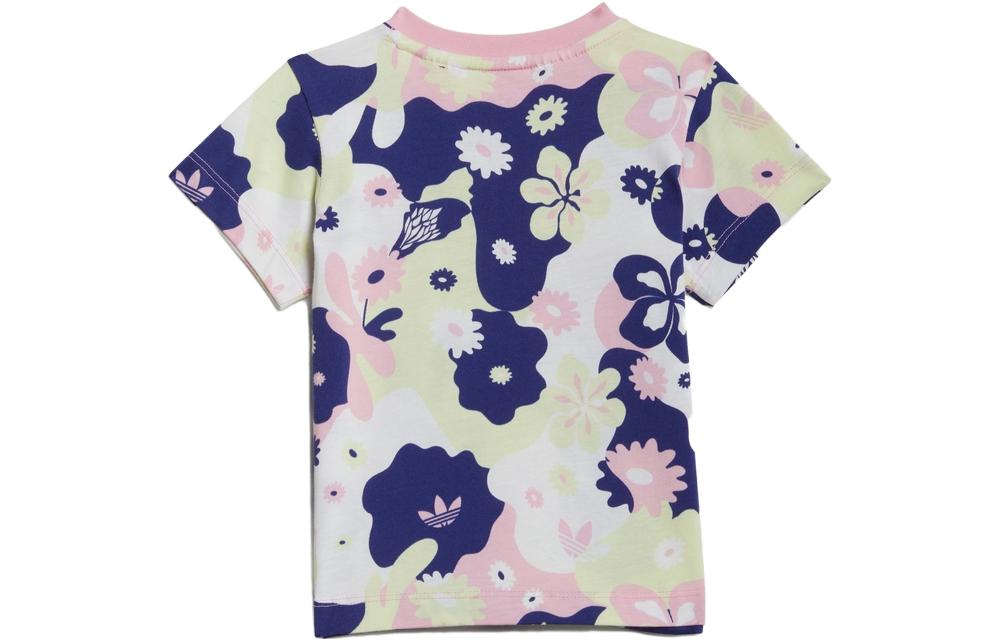 (TD) adidas Flower Allover Print T-Shirts 'Multi' HE6930