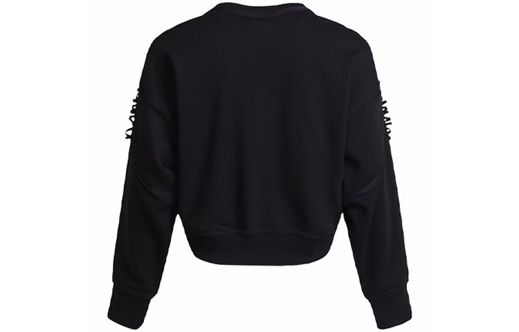 (WMNS) Nike Casual Sports Knit Training Round Neck Black Hoodie DA0449-010