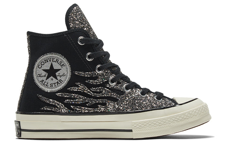 (WMNS) Converse Chuck 70 High 'Archival Glitter Flame - Black Egret' 569387C