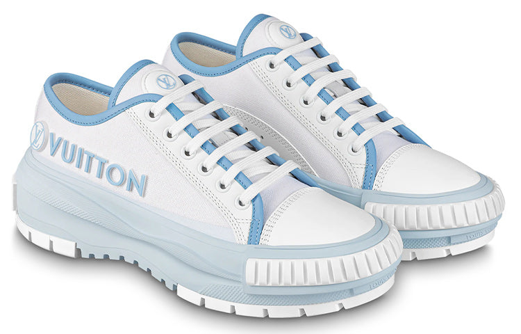 (WMNS) LOUIS VUITTON Squad Sneakers 'White Blue' 1AACWB