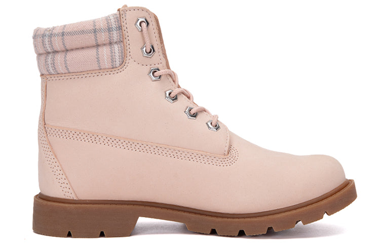 (WMNS) Timberland Lindon Woods 6 Inch Waterproof Boot 'Pink Nubuck and Printed Collar' A2BBR662