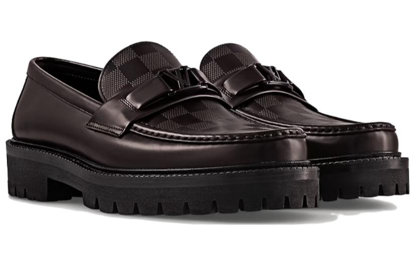 LOUIS VUITTON Major Loafers 'Brown Plaid' 1AC5X9