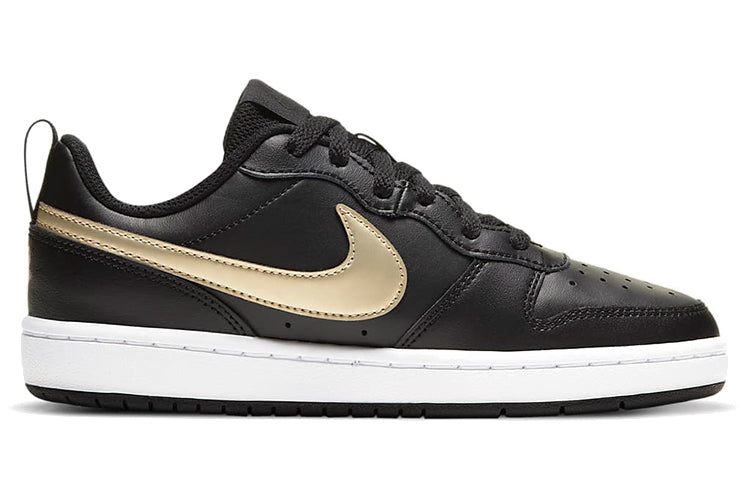 (GS) Nike Court Borough Low 2 'Black Gold' BQ5448-011