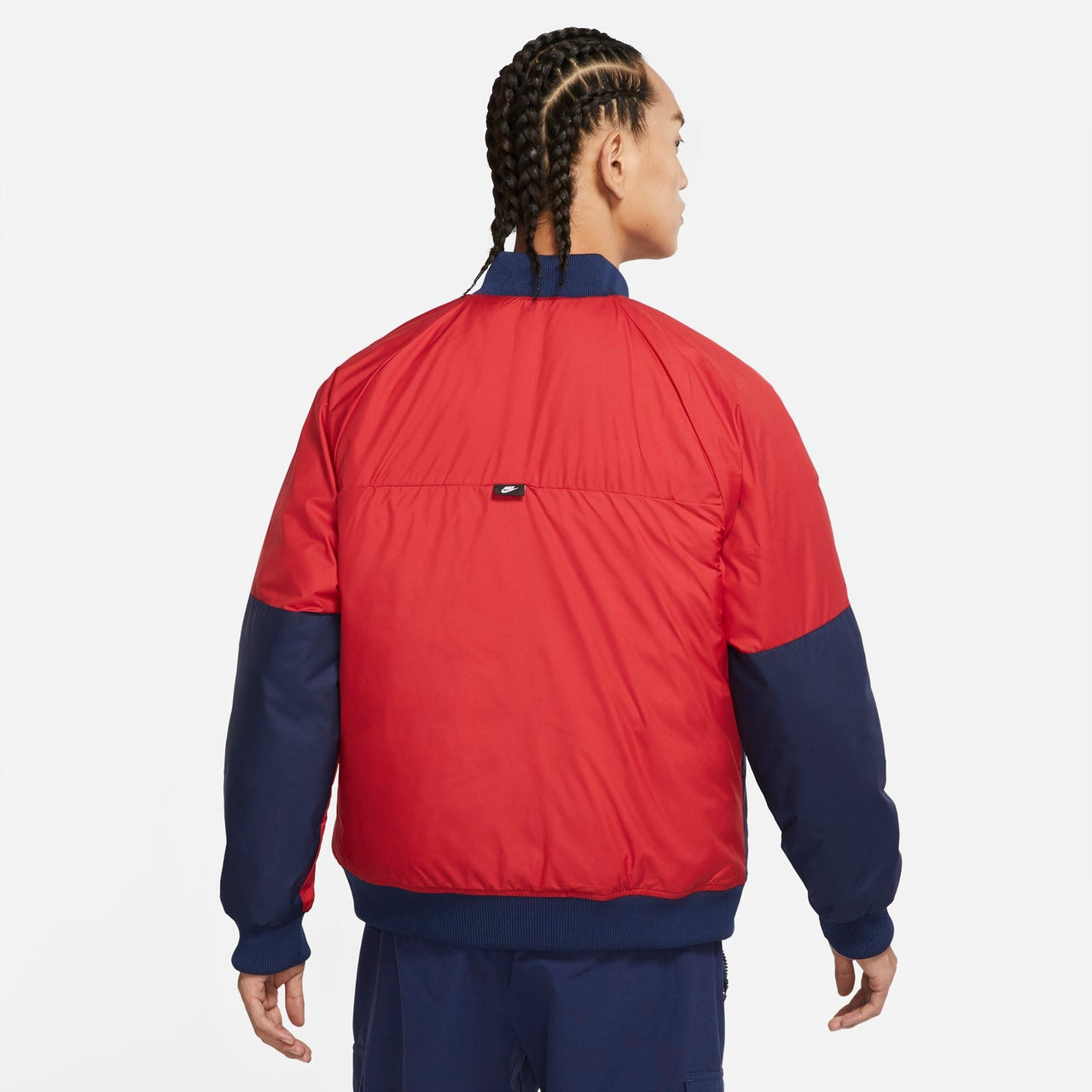 Nike Sportswear Therma-FIT Legacy Reversible Bomber Jacket 'Red Blue' DD6850-687