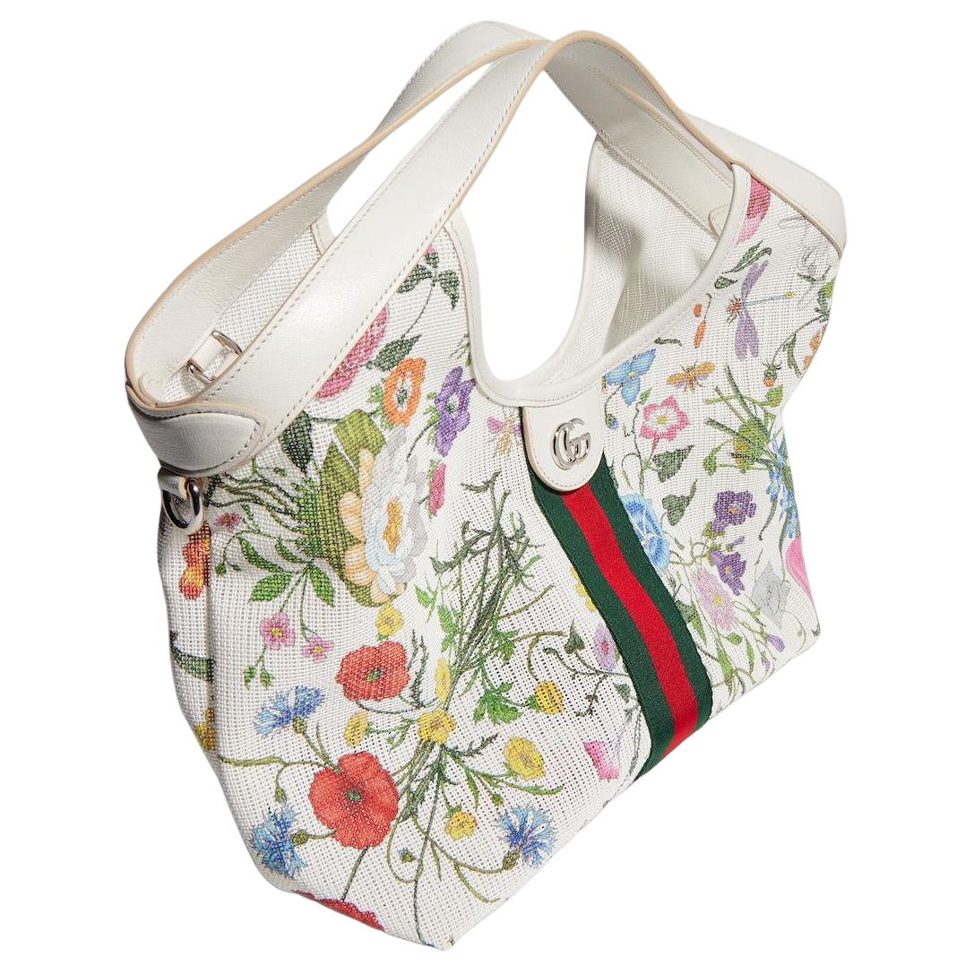 (WMNS) Gucci Giglio Small Tote Bag 'White Multicolor' 860845-FAGDB-9564