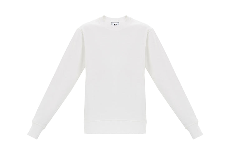 adidas Y-3 Back Logo Crew Neck Sweatshirt 'Core White' FN3372
