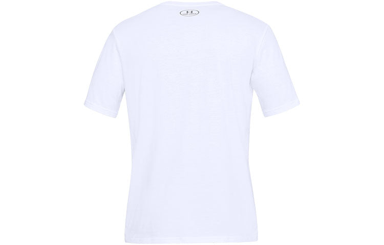 Men's Under Armour Alphabet Printing Training Sports Short Sleeve White 1329587-100
