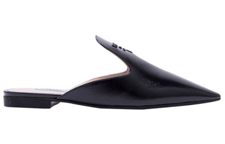 (WMNS) PRADA Pointed Patent Leather Mules 'Black' 1S538L_3A9S_F0002_F_B012
