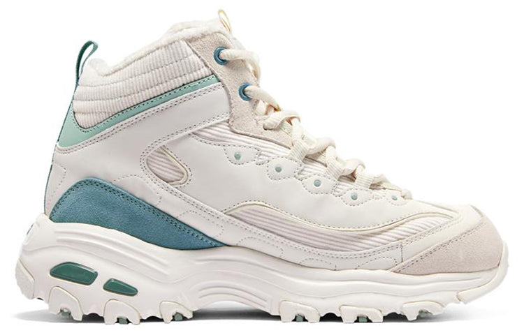 (WMNS) Skechers DLites 1.0 'White Blue' 167570-NTGR