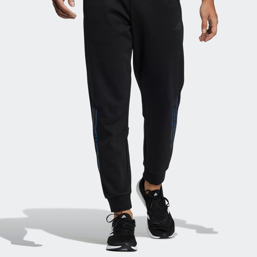 Men's adidas Pants Alphabet Pattern Sports Pants/Trousers/Joggers Black HE2911