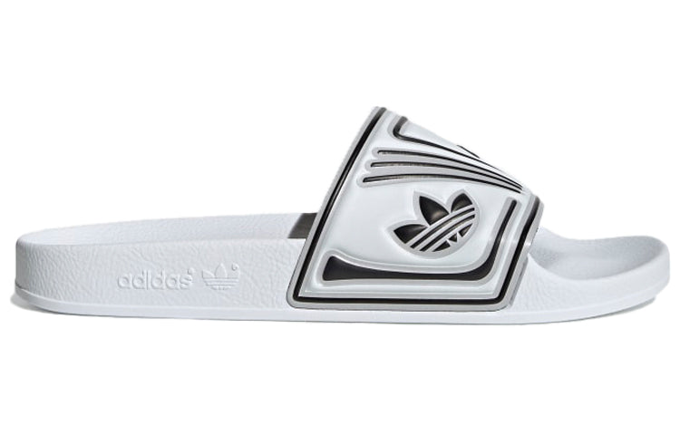 adidas originals Adilette Slides 'White Black' EE6178