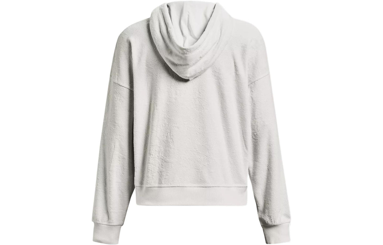 (WMNS) Under Armour Journey Terry Hoodie 'Light Grey' 1376915-006