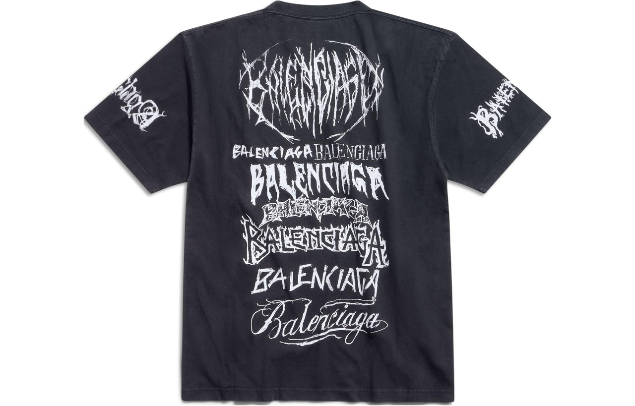 Balenciaga Diy Metal T-shirt 'Black White' 641675TPVO31569
