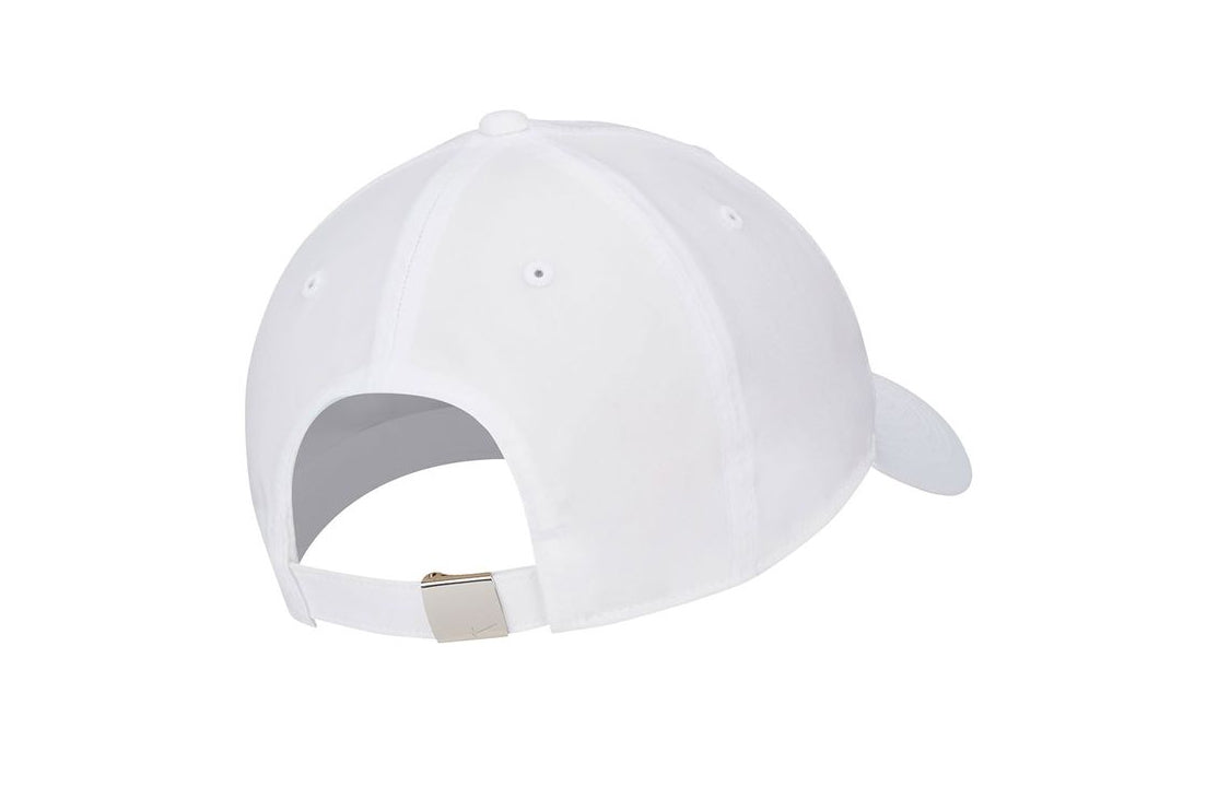 Nike Dri-FIT Club Metall-Swoosh Logo Cap 'White' FB5372-100