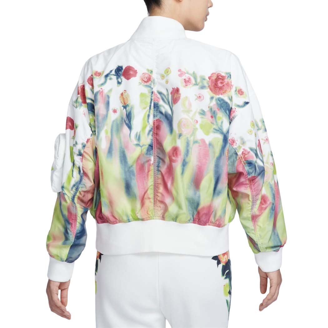 (WMNS) Nike Sportswear Artist Collection Bomber Jacket Asia Sizing 'Sail White' HF4688-133