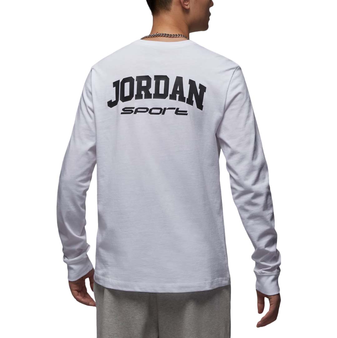 Air Jordan Sport Long Sleeve T-Shirt Asia Sizing 'White' FZ1982-100