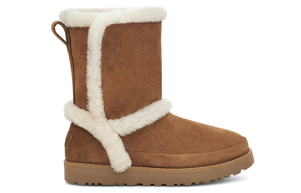 (WMNS) UGG Classic Short Fluff Spill Seam 1112500-CHE