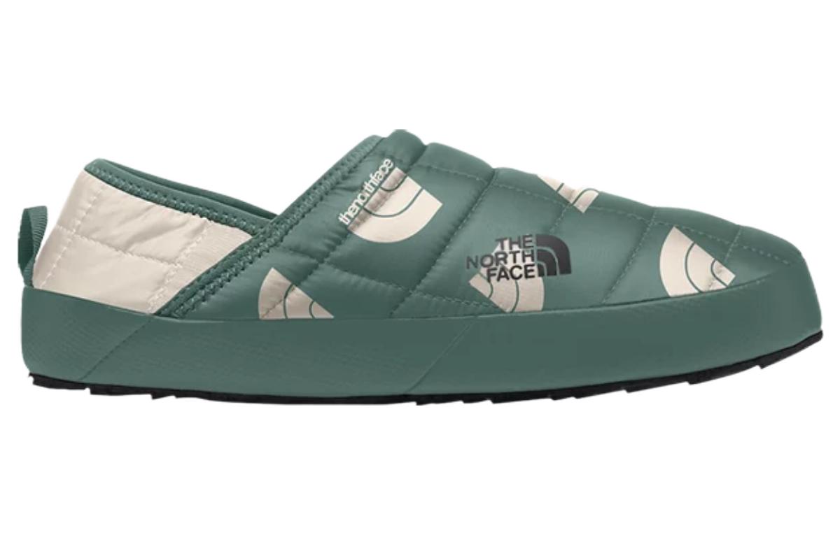 (WMNS) THE NORTH FACE Thermoball Traction Mule V 'Dark Sage Next Gen Logo Print Gardenia White' A3V1H-OJU