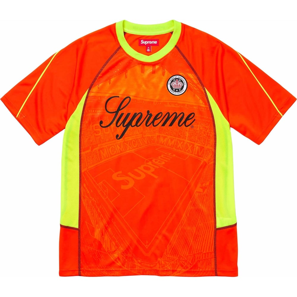 Supreme Jacquard Soccer Jersey 'Orange Yellow' SUP-SS24-293
