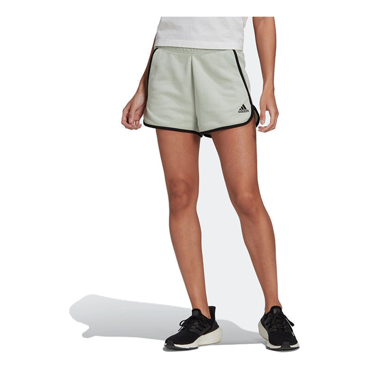 (WMNS) adidas French Terry High-Rise Shorts Asia Sizing 'Teal' HY5524