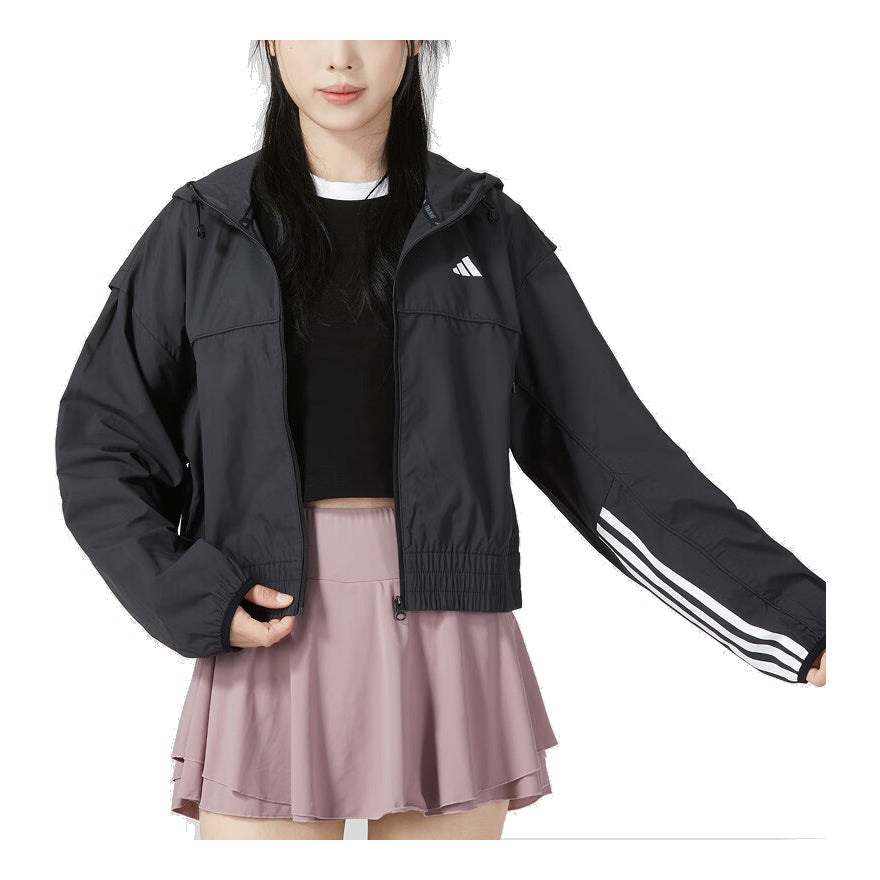 (WMNS) adidas WIND.RDY Hyperglam Windbreaker 'Black' IL6977