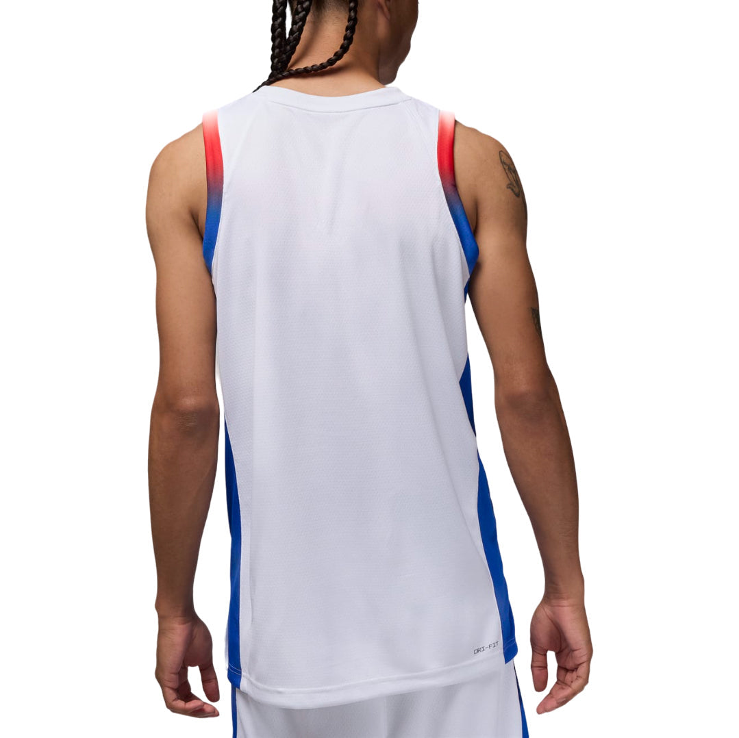 Air Jordan France Limited Home Basketball Jersey 'White Hyper Royal' FQ0396-100
