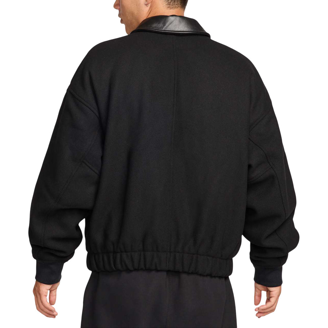 Nike Solo Swoosh Varsity Jacket 'Black' FZ1168-010