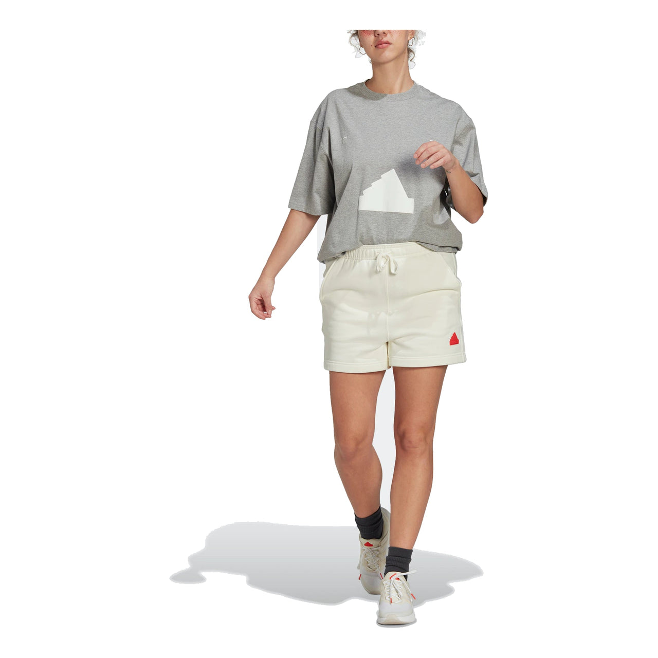 (WMNS) adidas Oversized T-Shirt 'Grey' HP1587