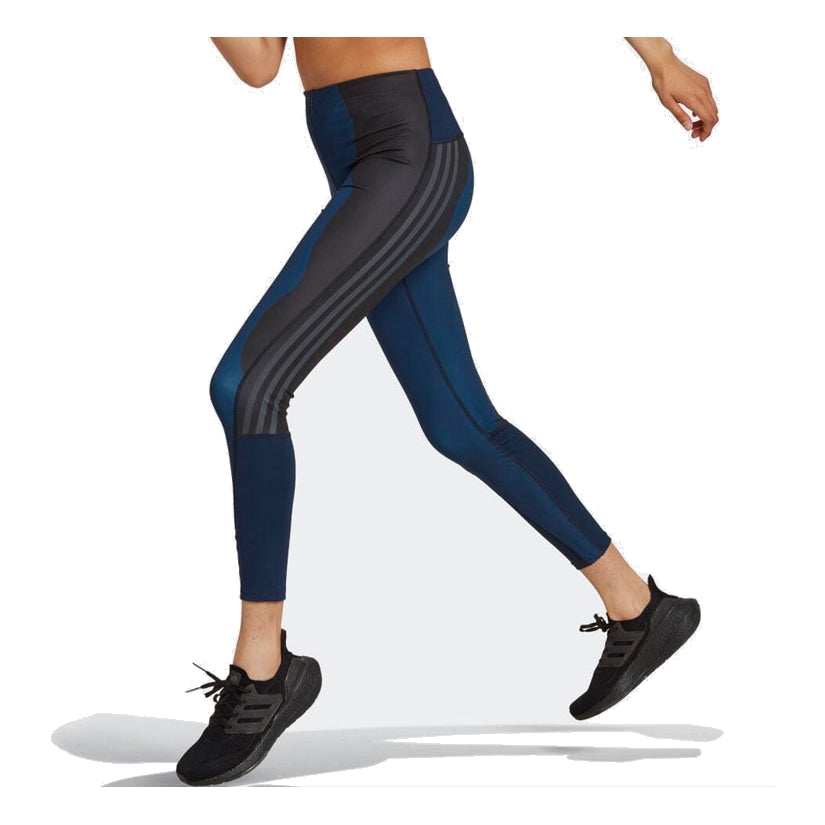 (WMNS) adidas Marimekko Run Icons 3-Stripes 7/8 Running Leggings Asia Sizing 'Navy' HH7315