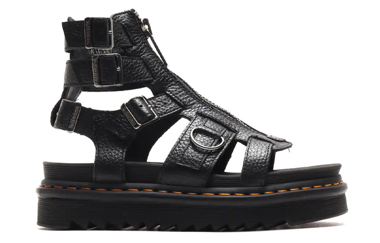 (WMNS) Dr. Martens Olson Platform Sandles Black 26561001