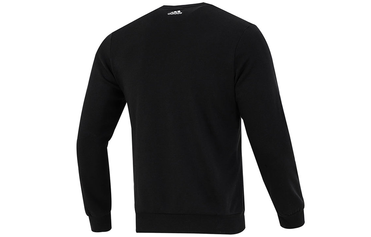 Men's adidas Funny Printing Sports Round Neck Pullover Black HG3624