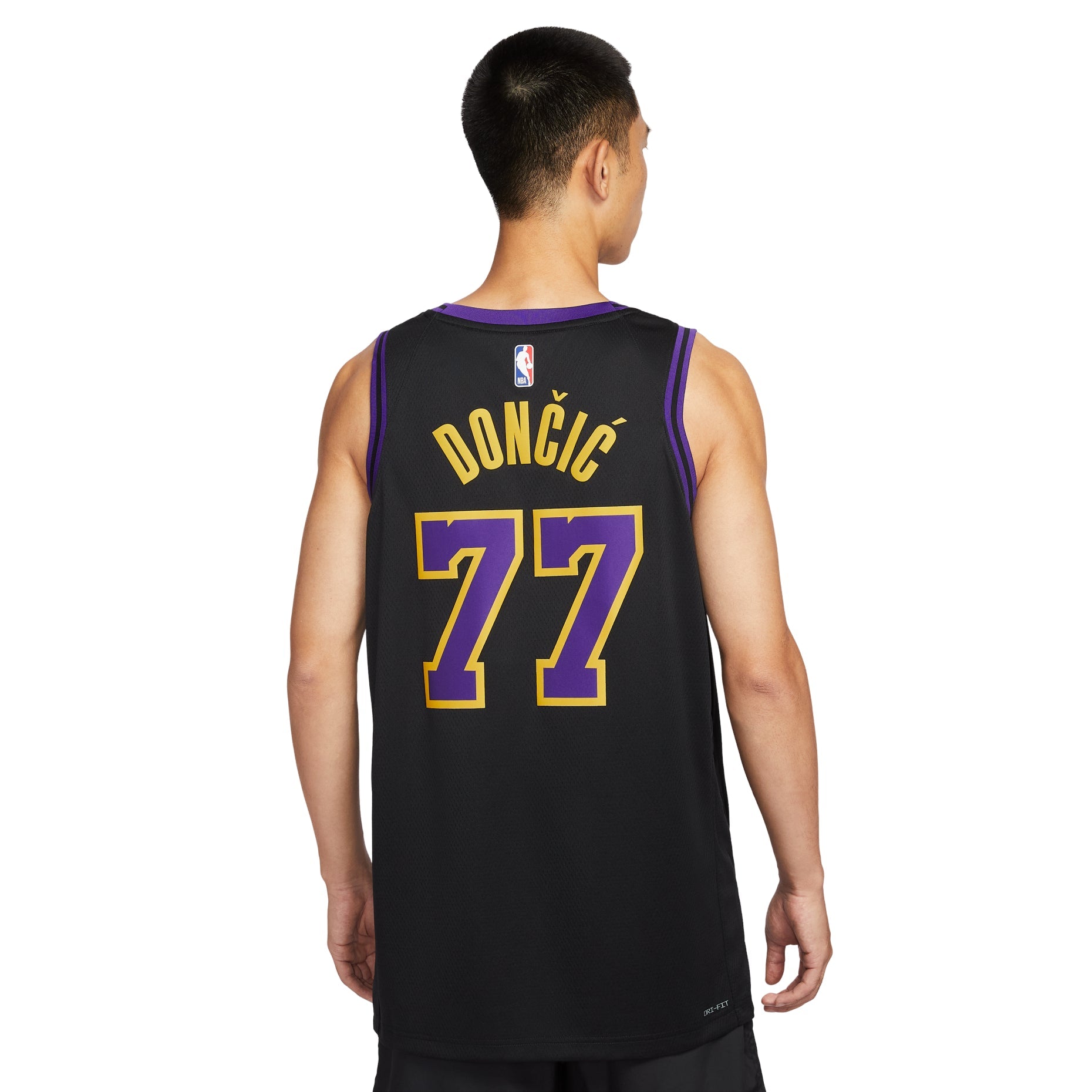 Nike Dri-FIT NBA Luka Doncic 2023/24 Los Angeles Lakers City Edition Swingman Jersey 'Black' DX8506-014