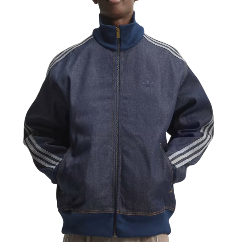 adidas Firebird Adicolor Denim Track Top Asia Sizing 'Indigo Denim' KS4971