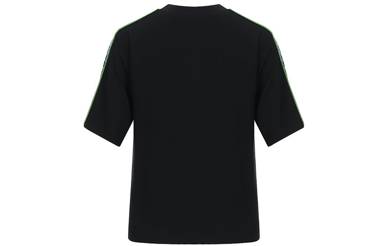 KENZO Flowers Tiger Head Embroidered Short Sleeve Black FA5-2TO176-5AC-59