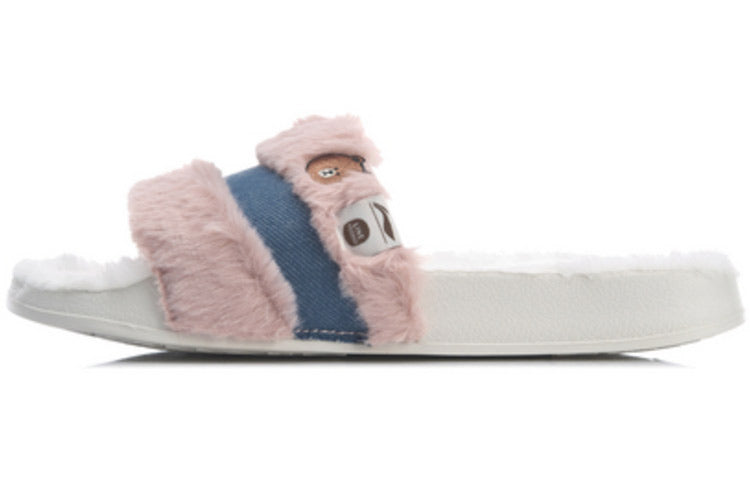 Li-Ning x LINE FRIENDS Slides 'White Pink' AGAQ031-2