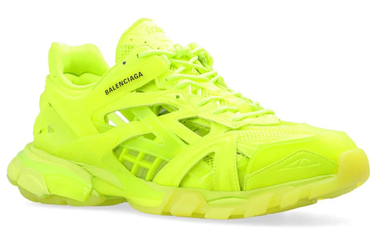 Balenciaga Track 2.0 Sneakers 'Clear Sole Neon Yellow' 668823W3CT27510
