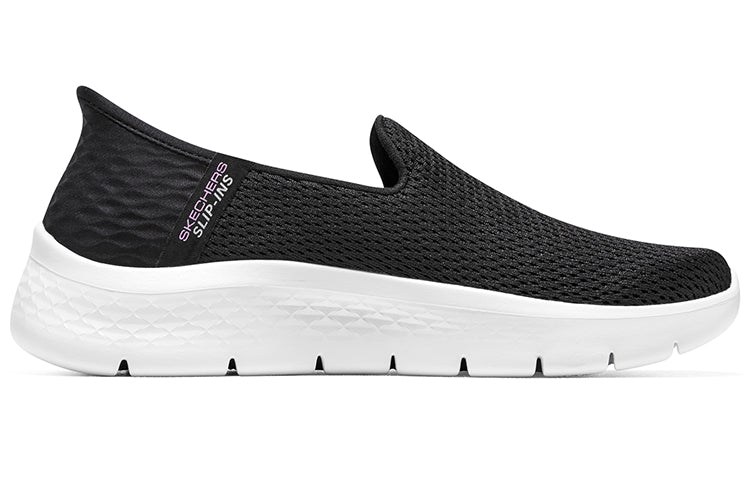 (WMNS) Skechers GO WALK Flex 'Relish - Black White' 124963-BKW