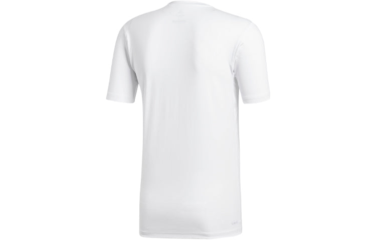 adidasFreelift Fit Cl Sports Training Tight Breathable Round Neck Short Sleeve White CX0212