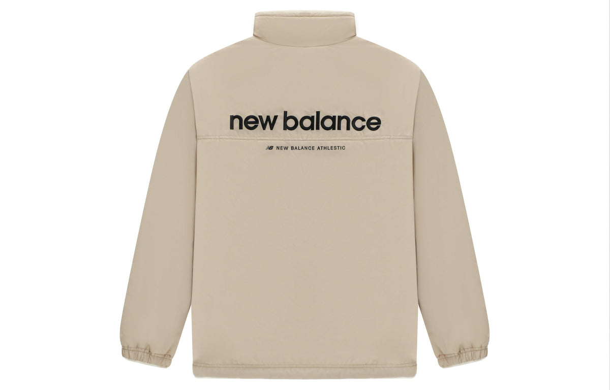 New Balance Logo Warm Down Jacket Asia Sizing 'Beige White' 6DC43783-CRE