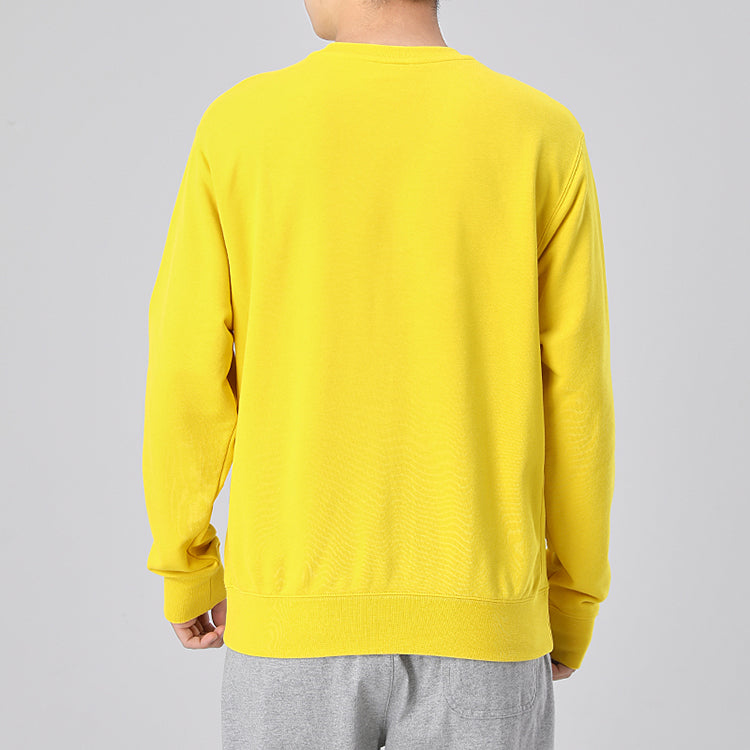 Nike Sportswear Club Solid Color Round Neck Sports Yellow BV2667-735