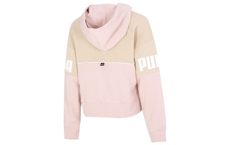 (WMNS) PUMA Power Colorblock Hoodie 'Pink' 673638-67