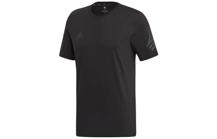 adidas Logo Printing Training Short Sleeve Black DX8264