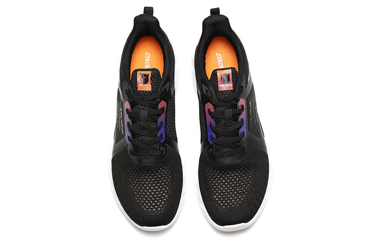 361 Degrees QU!K Light Breathable Running Shoes 'Black Orange' 572024413-5