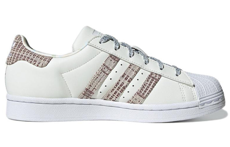 (WMNS) adidas Superstar Shoes 'Plaid White' GX2180